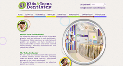 Desktop Screenshot of kidsandteensdentistry.com