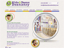 Tablet Screenshot of kidsandteensdentistry.com